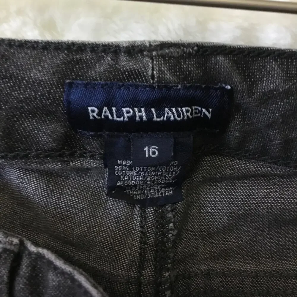 Ralph Lauren Girl Black Straight Jeans